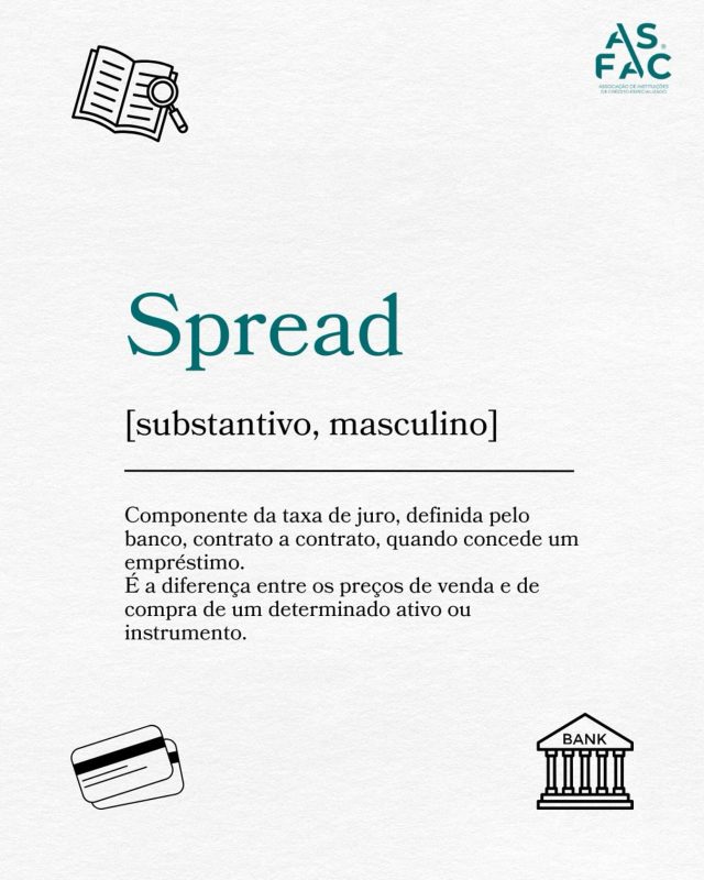 🤝 ASFAC Descomplica 🤝

Já ouviu o termo spread quando pediu um #créditohabitação ou outros #empréstimos? E sabe do que se trata? 🤔 

Descomplicando, o spread é a percentagem que o banco adiciona, nos créditos a taxa variável, à taxa de juro de referência para definir a taxa de juro final do seu empréstimo, ou seja, é a forma como a #instituiçãofinanceira é compensada pelo risco de emprestar dinheiro. 🏦

Para créditos com o mesmo prazo e valor concedido, um spread mais baixo significa, geralmente, prestações mensais mais acessíveis ao longo do tempo do #crédito. 👀

Tem alguma dúvida sobre o spread? Deixe nos comentários! 👇

#ASFAC #ASFACDescomplica #Spread